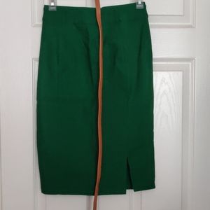 Green pencil skirt